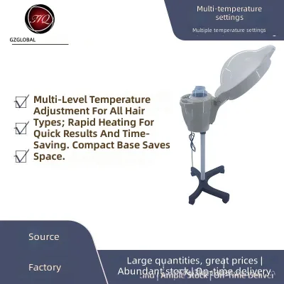 Beige Vertical Helmet Hair Steamer for Hair SalonsNon-Potable Guangdong-Made Heat Color Moisturize Protect Steam Technology