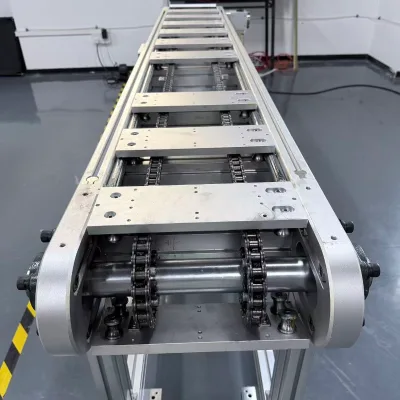 Chain Circulation Line Automatic Chain Conveyor Load Capacity 5kg Xaxis Accuracy 2mm for Pcb Assembly Dual Side Support