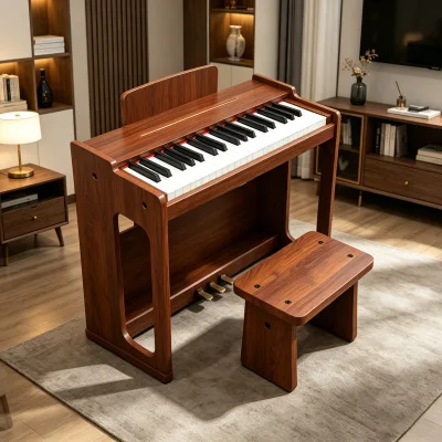 KERID Custom Wooden Digital Portable Mini Piano Keyboard Musical Instruments Kid 37 Keys Electronic Piano Suitable for Children