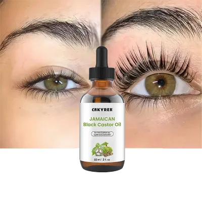 Wholesale Vegan Castor Oil Hair Care Products Cold Press Serum Moisturizer for Lash Growth Eyelash Extension Hair Lengthening