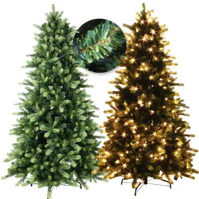 Handmade LED Glitter Cactus Christmas Tree Artificial Xmas Decor Wholesale Custom Tabletop Ornament