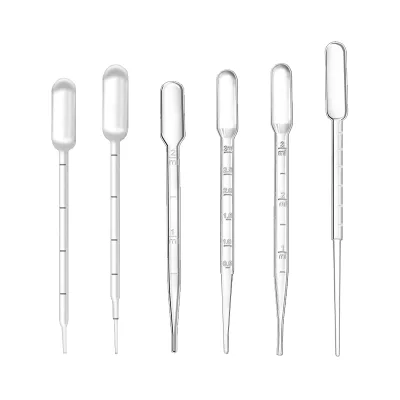 Laboratory Individual Pack Plastic EO Sterile Transparent 1ml 2ml 3ml Pasteur Dropper Transfer Pipette