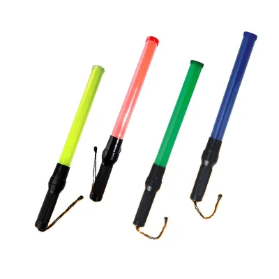 54cm Flashing Warning Baton Led Fire Command Fluorescent Traffic Wand Traffic Baton Wand