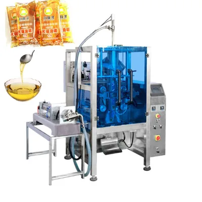 Automatic 50ml-500ml Food Liquid Honey Soup Filing Packing Machine Satchel Oil Filling Sealing Packaging Machinery