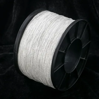 GLORY PACE Cable Oliva Chain Bulk S925 Silver Bracelet Necklace Diy Permanent Jewellery Jewelry Making Factory Wholesale