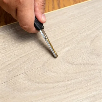 DEMAX Fireproof Waterproof Eco-Friendly SPC Click Flooring for Indoor Use Schools Hotels Homes-Modern Design Anti-Slip Surface