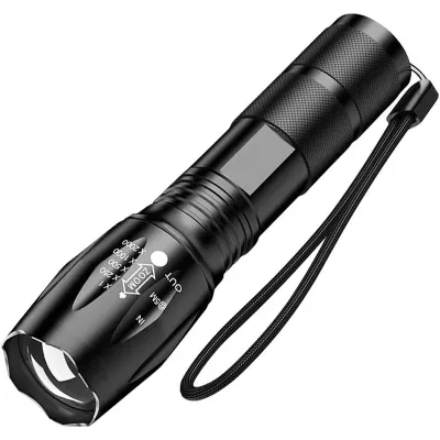 Handheld Flashlight Rechargeable LED Tactical Flashlight Suitable for Hiking Outdoor Cycling and Emergency Self-defense