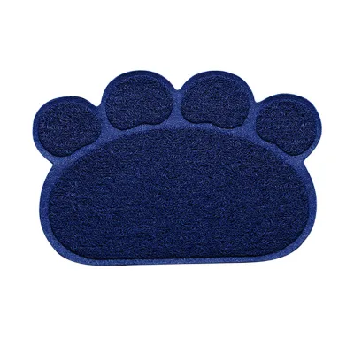 Hot Sale Upgraded Waterproof PVC Dog Cat Mat Pet Food Feeding Paw Shaped Under Floor Mat