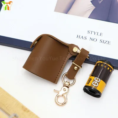 Hot-selling Camera Film Leather case Portable Outdoor Photography Film Storage Bag Camera Film Bag