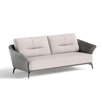 Modern Minimalist 1 3-Seater Leather Chesterfield Sofa Set for Living Room & Hall for Office & Hotels