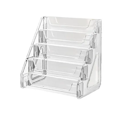 GREENSIDE Transparent PET Style Storage Box Multi-tier Cosmetic Organizer Nail Polish Eyeshadow Palette Display Stand Dressing