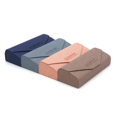 High End Hard Shell Eyeglasses Case Sun Glasses Case Made of Durable PU Material Optical Box for Wholesale Custom Logo