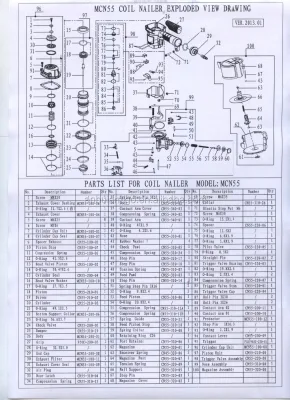 CN55 CN70 CN80 CN90 CN100 FREE SAMPLE AUTOMATIC NAILER PARTS