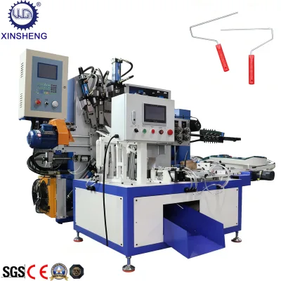 Factory Direct Automatic CNC Hydraulic Paint Brush Roller Handle Gripper Inserted Bending Making Machine