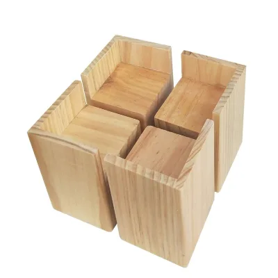 Bed Riser Furniture Lift Bed Frame Risers Create Under Bed Storage Heavy Duty Set of 4 Wood Risers for Furniture Legs