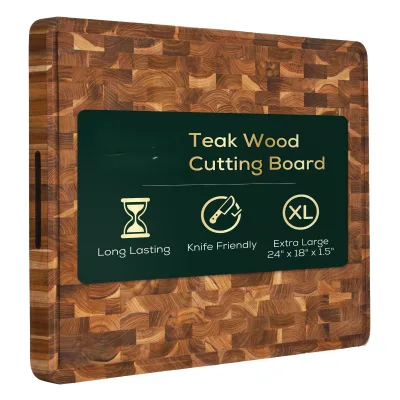 24 X 18 Inch Teak Cutting Board, Wooden Cutting Boards for Kitchen, Large Butcher Block Cutting Board, Large Cutting Board,