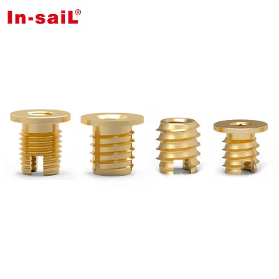 Brass Stainless Steel Internal and External Self Tapping Threaded Inserts for Plastic Metal Wood