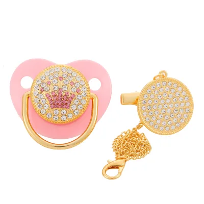 New Food Grade Baby Pacifier Clips With Chain Custom Silicone Baby Nipple Pacifier Pacifier for Newborn Baby