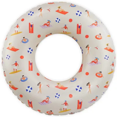 Pool Tubes for Adults, Pool Floats Tube with Printed, Summer Beach Party Pool Inner Tubes for Adults Kids