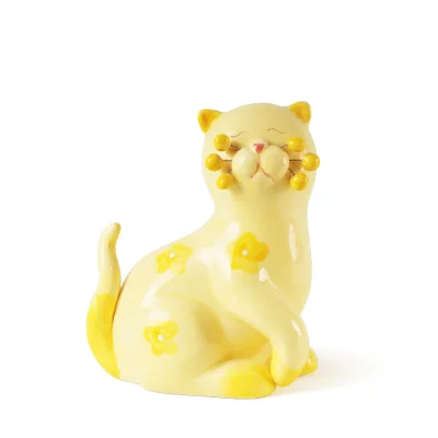 Resin Smile Cat Coin Piggy Bank Money Box, Custom Accept Factory Wholesale