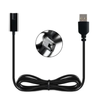 Black Color 1.2m 5V USB Charger Cable FS373 FS372 FS371 FS871 873 for Flyco Shaver