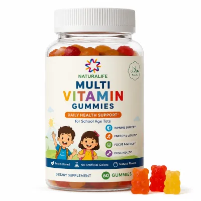 Top Quality Halal Vitamin Chewables with Balanced Nutrients for School Age Tots Daily Health Gummy Support