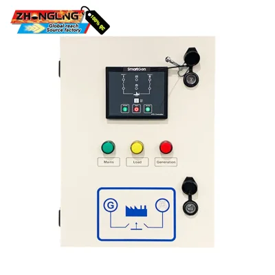 ATS Wall-Mounted Iron Control Panel Cabinet for Diesel Generator Smartgen HAT530N Supports Customization Factory Direct Sales