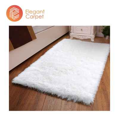 Irregular Shape Area Rugs Sheep Faux Fur Mats Rug Carpet