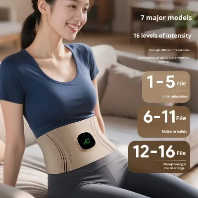 2026 New Wireless Full Body EMS Pulse Heating Silver Ion 2500mAh Abdomen Strengthening Waist Girdle Belt