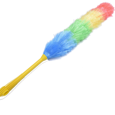 Home rainbow Color Plastic Flexible Feather Synthetic pp Cleaning duster
