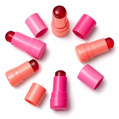 Lilywild Private Label High Pigment Lasting 2-in-1 Blush Stick Jelly Hydrogel Texture with Dewy Finish Blending Brush for Face
