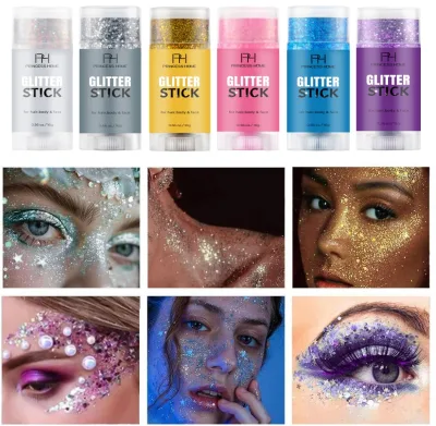 Custom Logo Body Glitter Gel Face Glitter Body Gel Sequins Shimmer Liquid Eyeshadow Halloween Glitter for Kids and Women