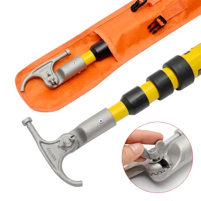 Lighting protection Rod Electric Shock Insulated  High Voltage Operating Fiberglass  Telescopic Hot Stick
