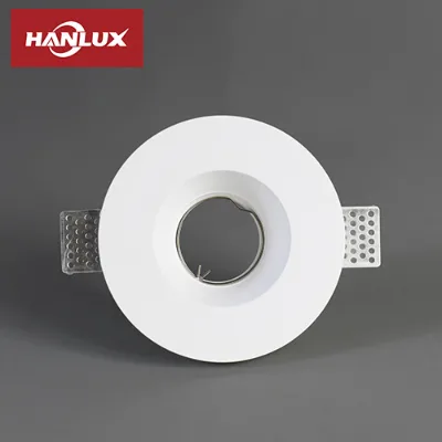Gypsum Recessed Lamp Fitting for GU10/MR16 Flush Mount Ceiling Holder Ideal for Home Office & Commercial Interiors