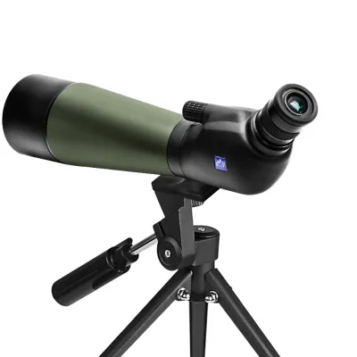 20-60x80 Spotting Scope with Tabletop Tripod for Whale Watching, Boat Watching, Birding, 20-60x Magnification, 80mm Objective