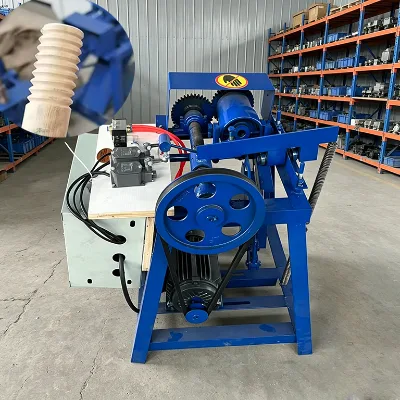 Wear-Resistant 0.75KW Wooden Stick Threading Machine 15-50mm Thread Diameter for Broom Handle Wood Thread Milling