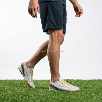 Wholesale Adults Non-slip Soccer Shoes Football Boots Firm Ground Football Shoe Training Playing Soccer Shoe
