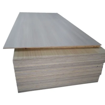 18mm Uv High Glossy Decorative Melamine Faced Plywood 2 Sided Black Melamine Laminate Plywood Board 18mm