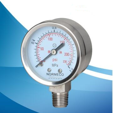 Stainless Steel Shock-resistant Pressure Gauge