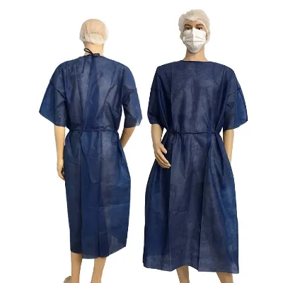 Hospital Disposable Patient Gown Short Sleeve
