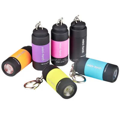 Logo Custom ABS High Quality Led Mini Torches LED Pocket Mini Portable Mini Flashlight Keychain