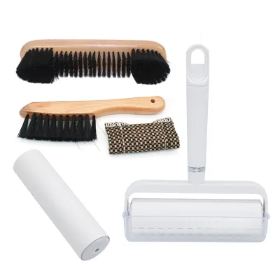 Billiard Clean Set Table Cleaning Kit Hair Roller Cleaner With One Sticker for Replace, Cue Clean Bag,Billiard Cloth Table Brush