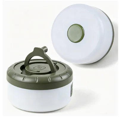 Portable 2 in 1 Rechargeable Camping Light with Color LED String Type-C Hanging Outdoor Tent Lamp
