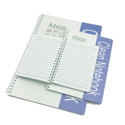 Lint Free Spiral Cleanroom Notepad A4 A6 Graph Line White 100% Woodpulp Purified Notebook for Semiconductor Factory