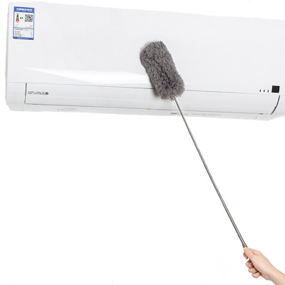 Gray Color Microfiber Duster Extra Long Pole Microfiber Feather Duster Extendable Duster