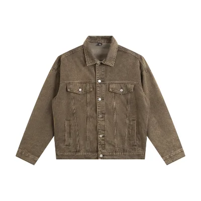 Custom High Street Fashion Brand Washed Pop Denim Fabrics Custom Denim Men Men's s