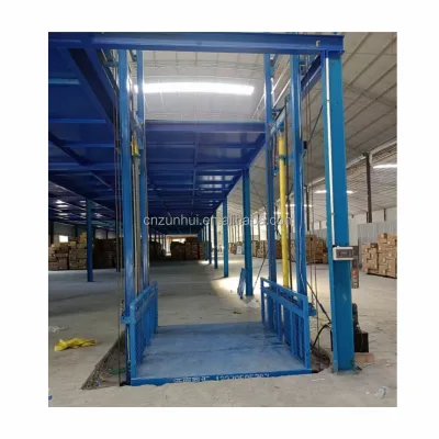 2ton 5m 2*2m Table Size Loading Cargo Elevato Freight Elevator Used Cargo Elevator