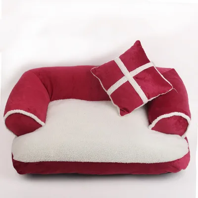 Wholesale Plush Cave Dog Bed House Removable Washable Warm Velvet for Small Medium Dogs OEM Custom Logo