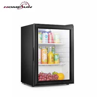 Summer showcase for sale beverages drinks beer and ice cream refrigerator electronic glass door minibar fridge