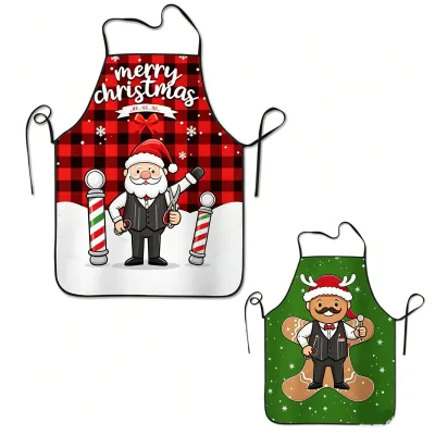 Wholesale Salon Sleeveless Barber Apron Men and Women Hairstylist Apron Custom Logo Hairdressing Salon Aprons